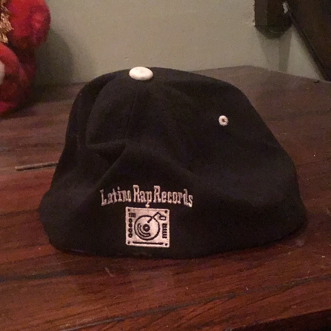 Latino rap records baseball cap black