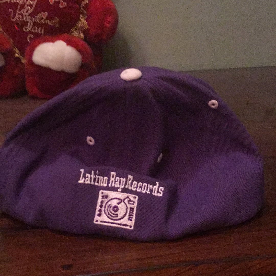 Latino rap records baseball cap black