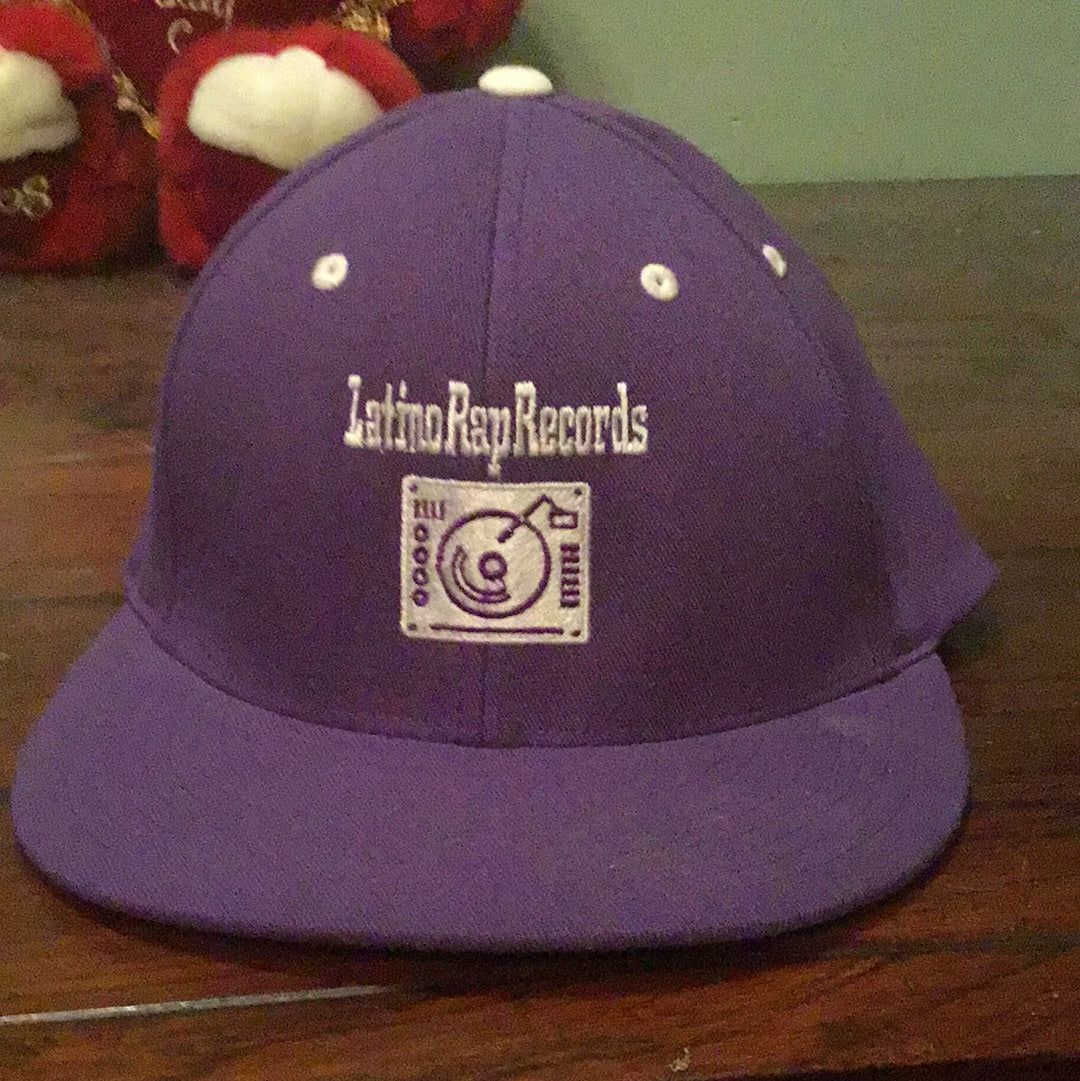 Latino rap records baseball cap black
