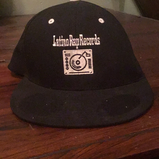 Latino rap records baseball cap black